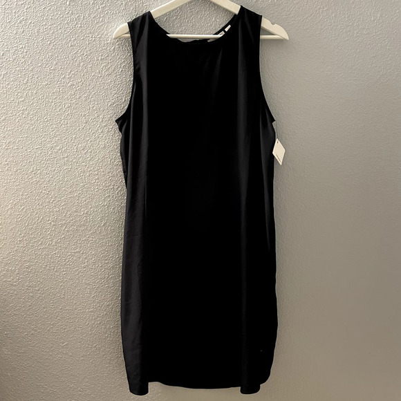 Halogen Women's Black Sleeveless Shift Dress Size Large NWT - Picture 4 of 7
